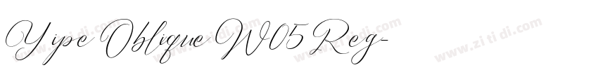 Yipe Oblique W05 Reg字体转换